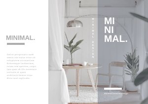 Minimalist Trifold Brochure Design