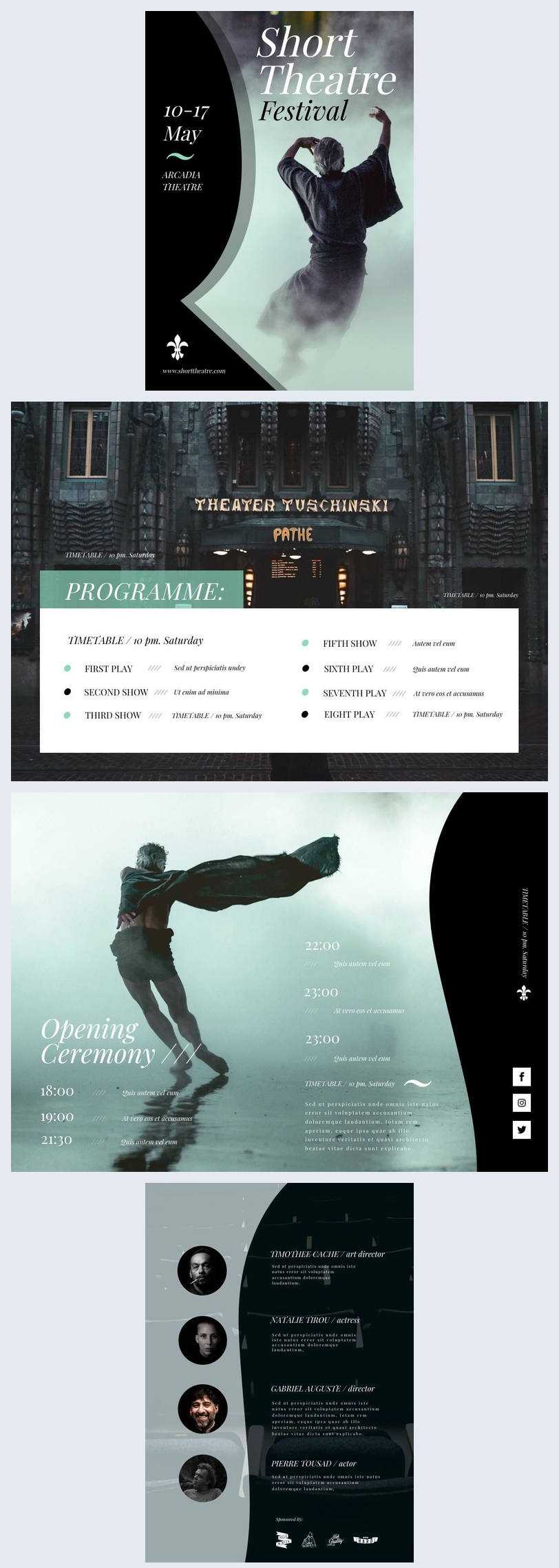 Plantilla Y Diseno Para Programa De Teatro Flipsnack
