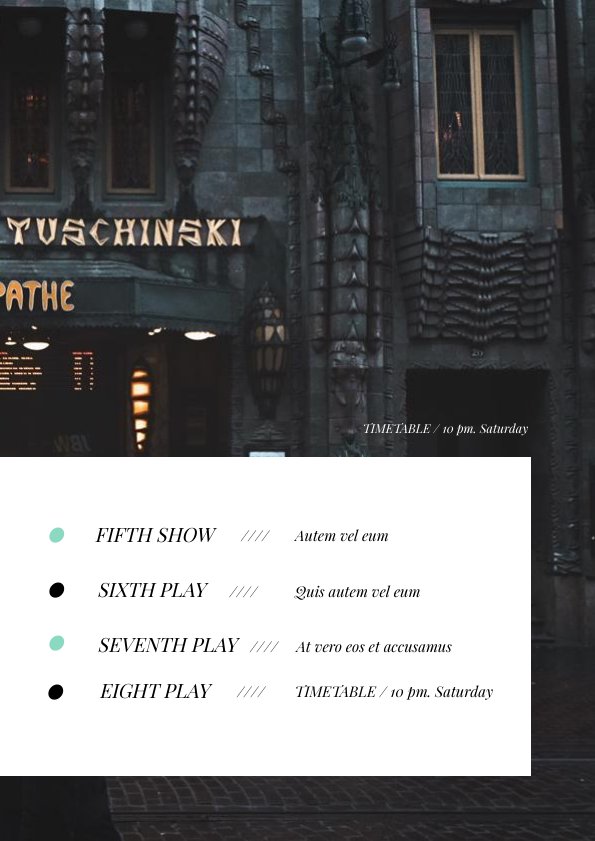 Theatre Program Template & Design Flipsnack