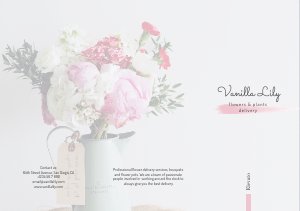 Florist / Flower Delivery Trifold Brochure Example