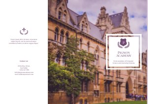 Elegant School Trifold Brochure Design