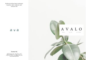 Dreifach Gefalzte Broschüren-Vorlage Für Ein Spa-Zentrum