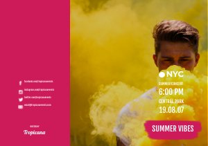 Music Festival Trifold Brochure Design