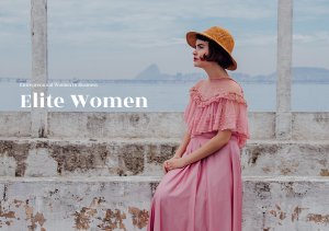 Mujeres emprendedoras / Plantilla para folleto de negocios