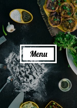 Kreatives Speisekarten-Design