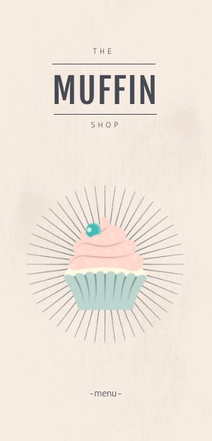 Cake Shop Menu Template & Design
