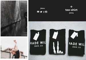 Plantilla para tríptico de tienda de ropa