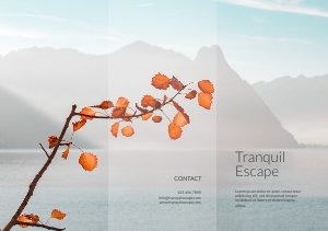 Dreifach gefalzte Broschürenvorlage & Design