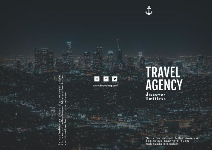 Travel Agency Trifold Brochure Template & Design