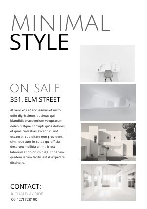 Modèle de flyer de vente de propriété