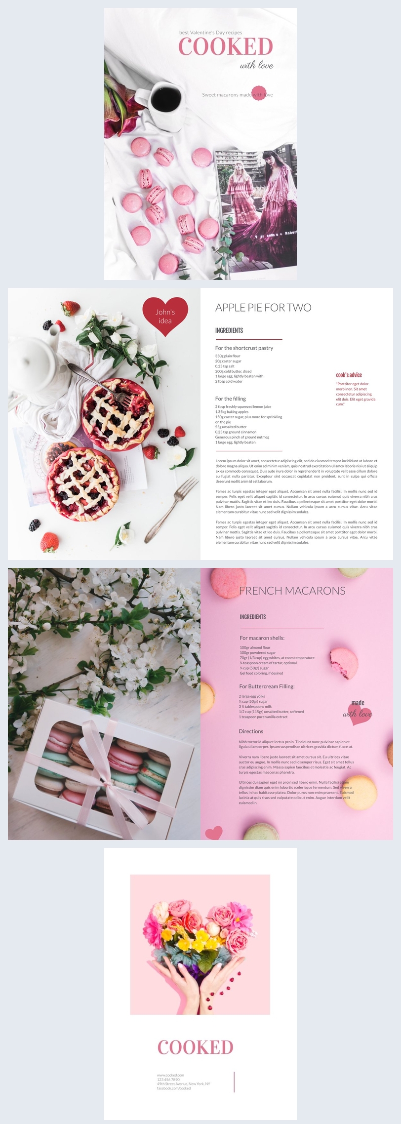 Desserts Recipe Book Template Flipsnack