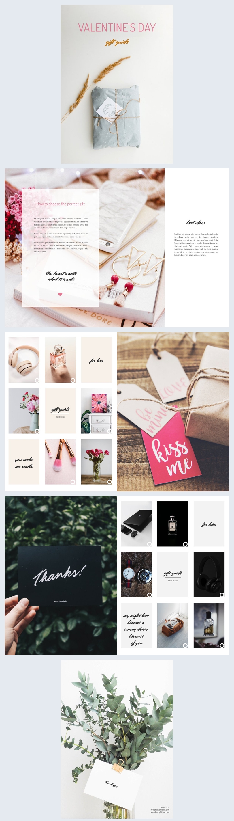 Modello di guida ai regali per San Valentino