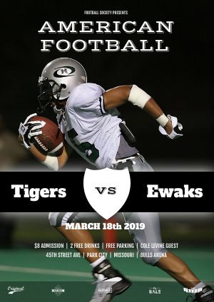 Modelo de Folheto de Futebol Americano