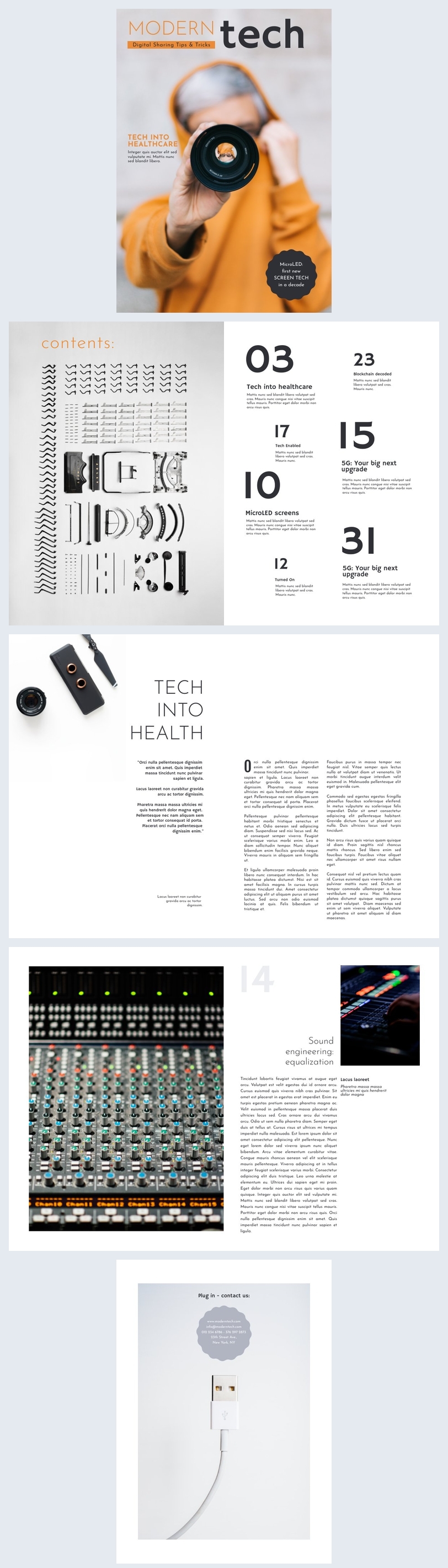Modern Tech Magazine Template - Flipsnack