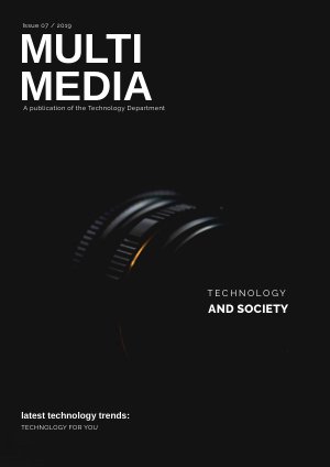 Modèle de magazine high-tech