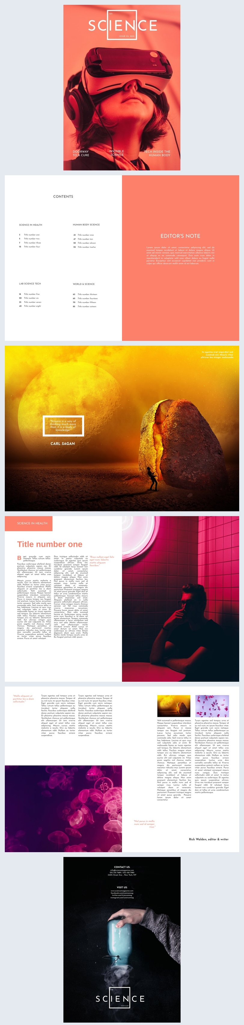 Colorful Science Magazine Template - Flipsnack