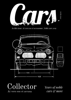 Modèle et design de magazine de voiture