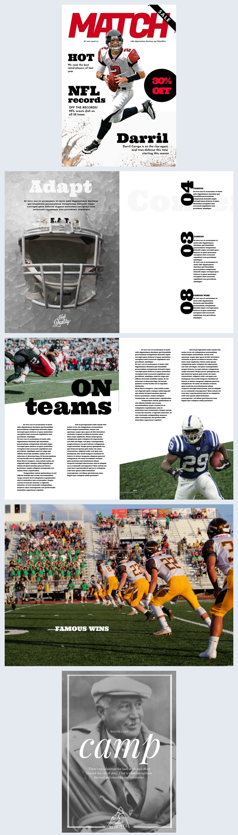 Free: American Football Magazine Template - Flipsnack