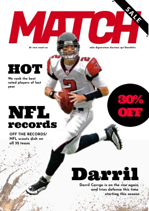 Modèle de magazine de football américain