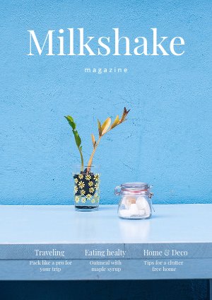 Modèle de magazine d'aliments sains