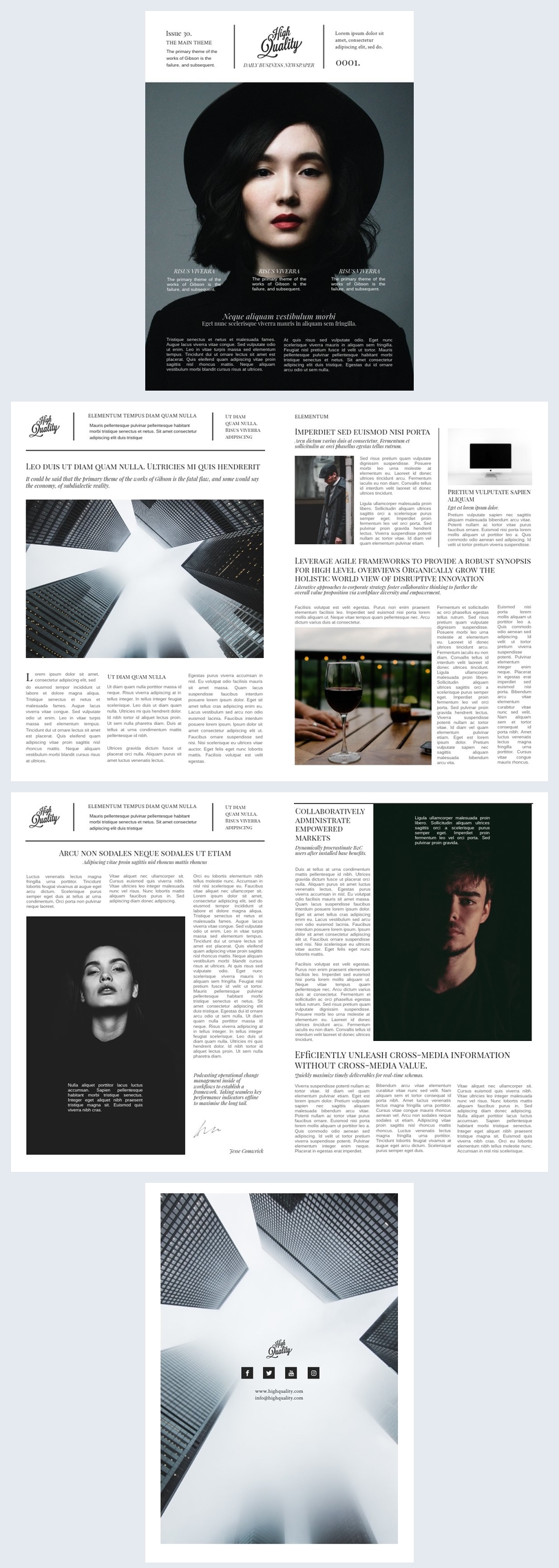 Free Online Business Magazine Template