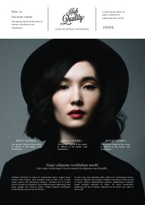 Modèle en ligne gratuit de magazine d'affaires