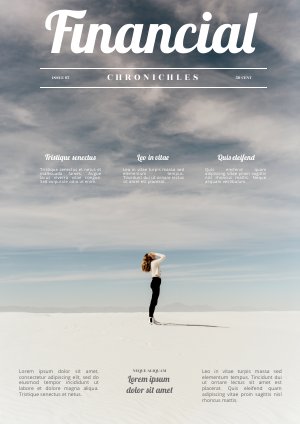 Plantilla para periódico de finanzas