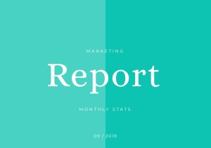 Plantilla para informe de marketing mensual