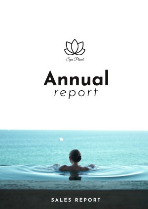 Modern Annual Sales Report Design