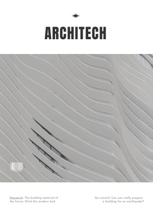 Modèle de magazine d'architecture
