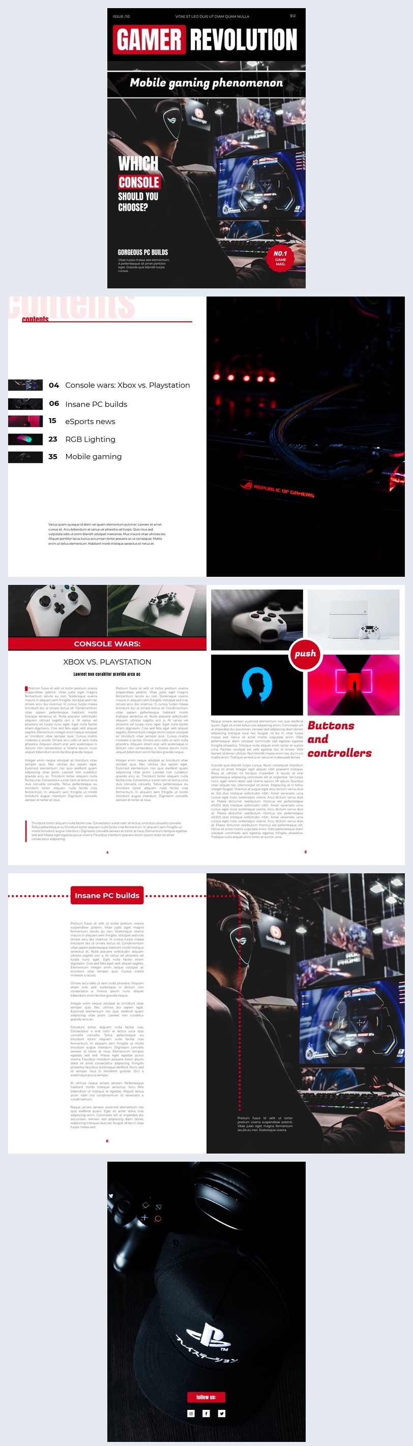 Magazine Game Example Free: Free Game Magazine Template - Flipsnack