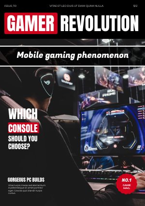 Modèle de magazine de jeu