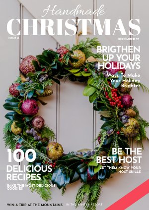 Modèle de magazine de Noël