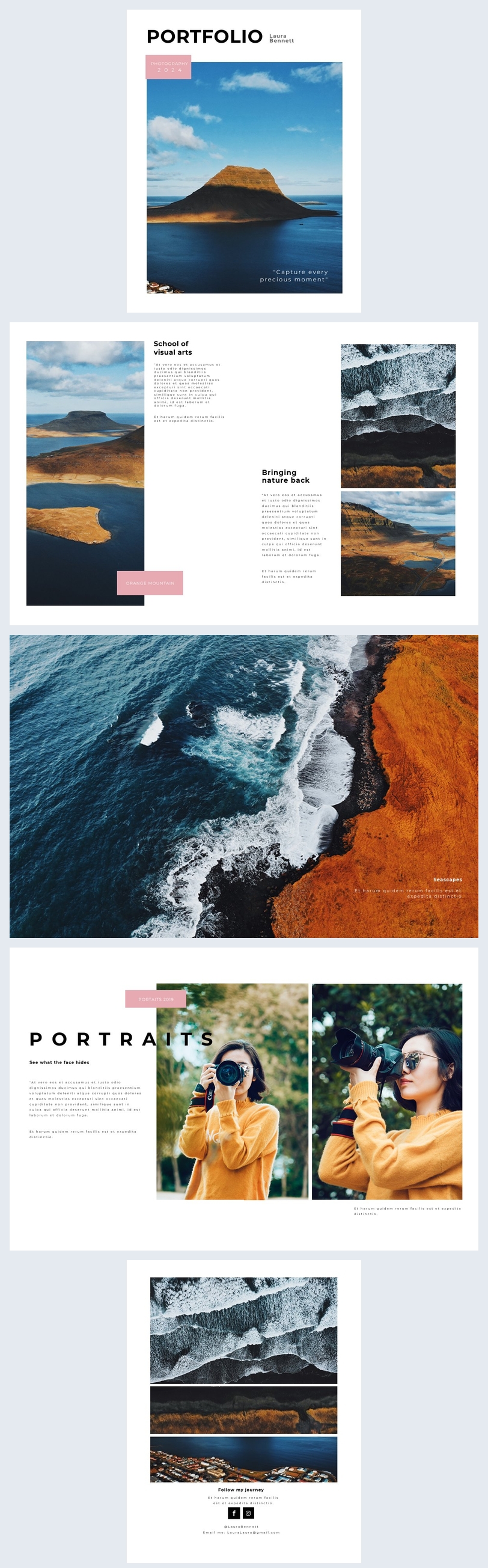Colorful Portfolio Free: Colorful Photography Portfolio Design - Flipsnack