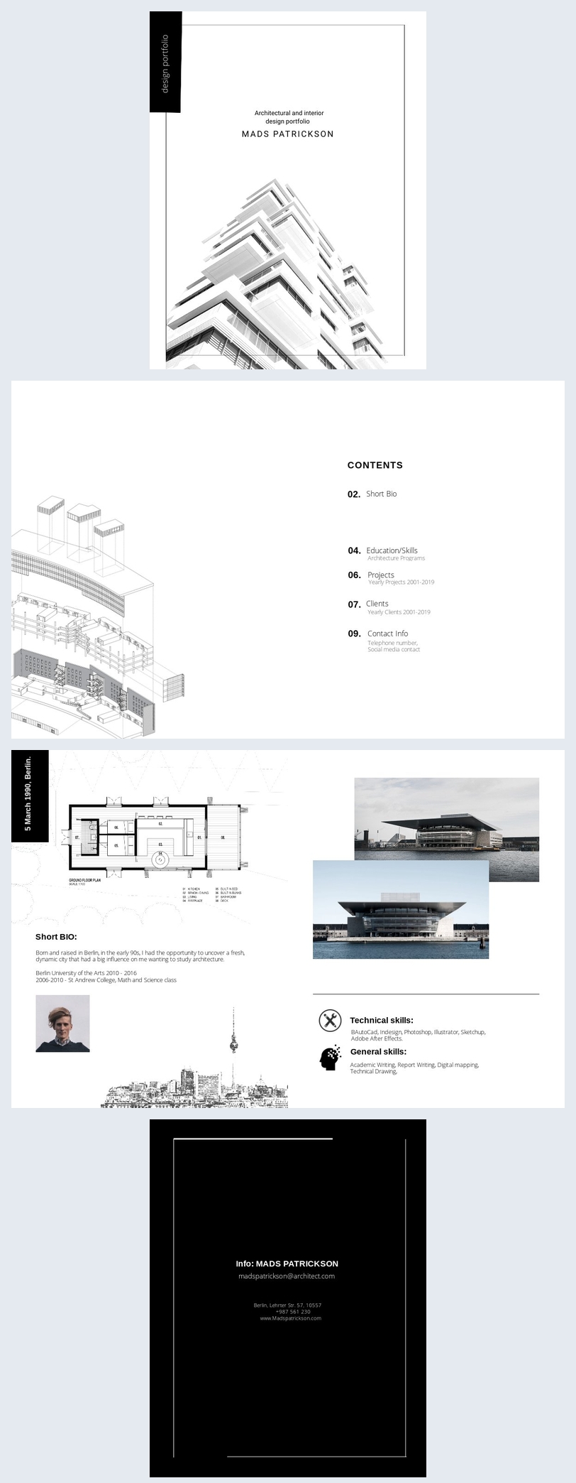 Architecture Student Portfolio Template Flipsnack