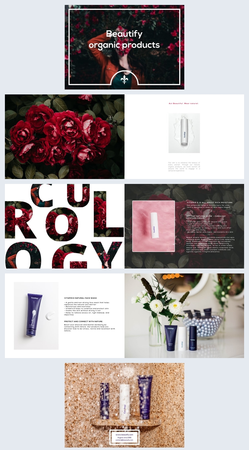 Broschüre für Gesundheit und Schönheit Vorlage