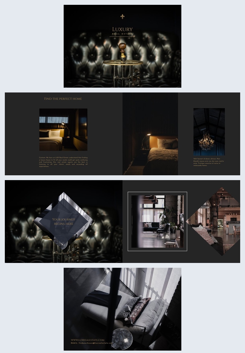 Elegant Real Estate Brochure Design Flipsnack