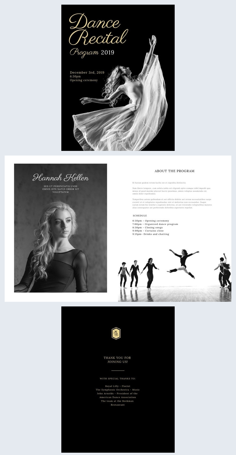 Classical Recital Program Template - Flipsnack
