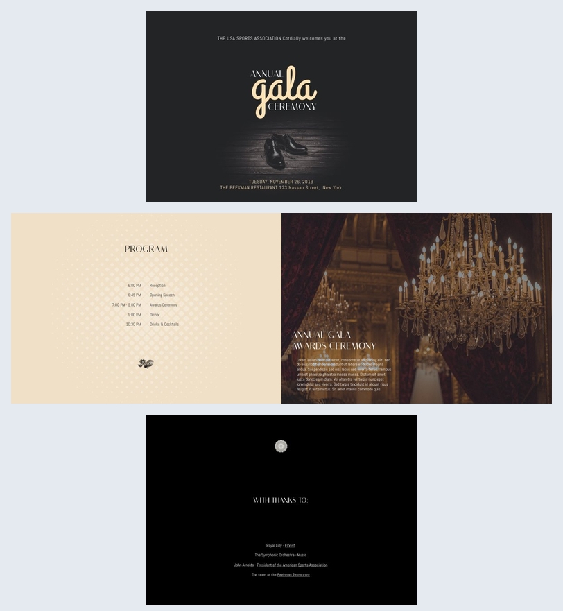 Free: Elegant Gala Program Template - Flipsnack