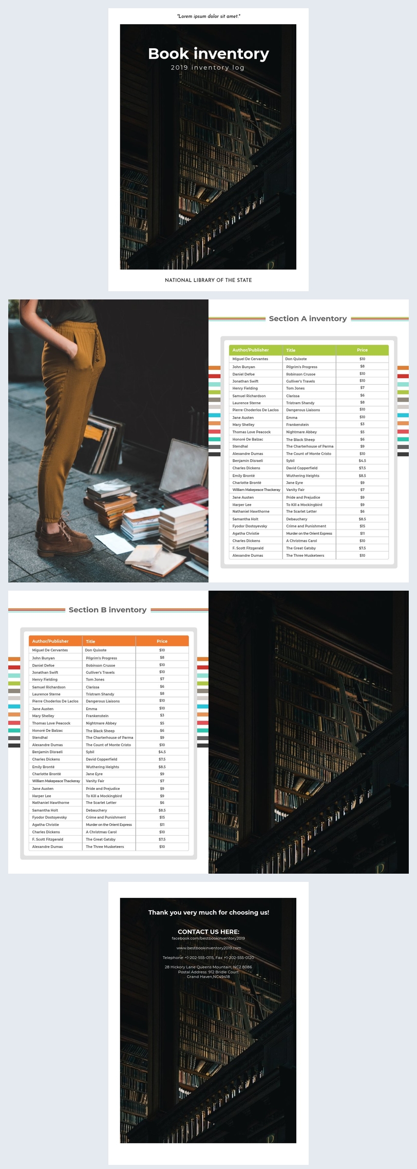 Book Library Inventory Website Free: Free Book Inventory Template - Flipsnack