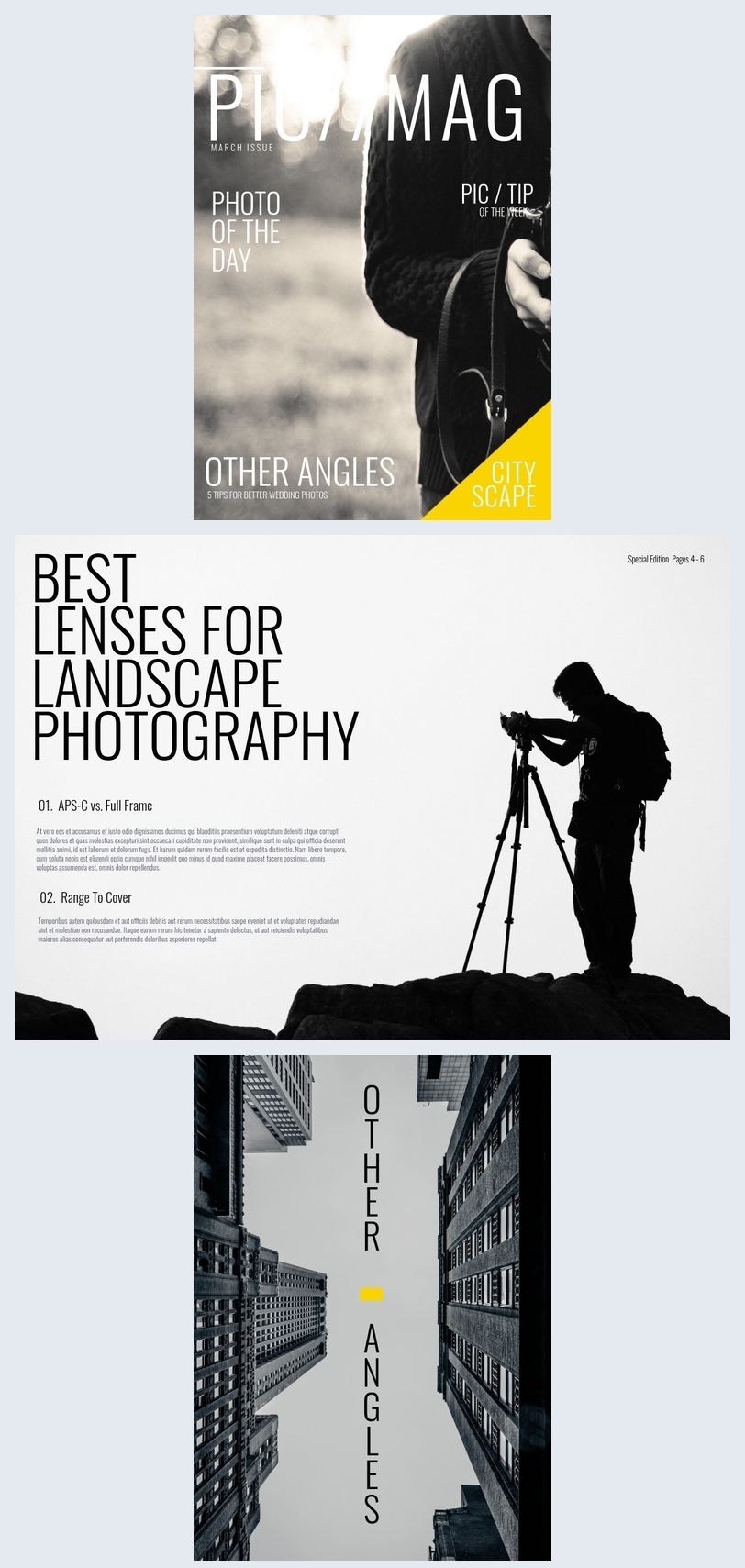 Photography Magazine Design