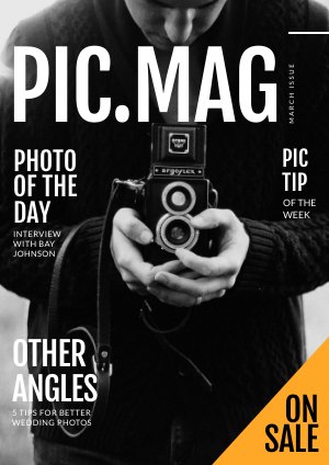 Design de magazine de photographie