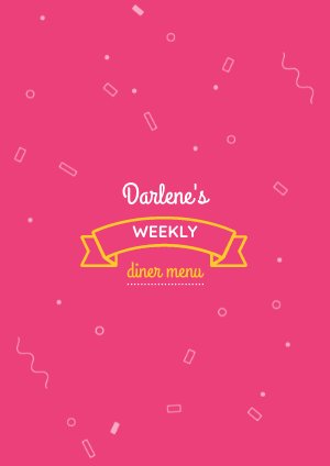 Weekly Dinner Menu Template