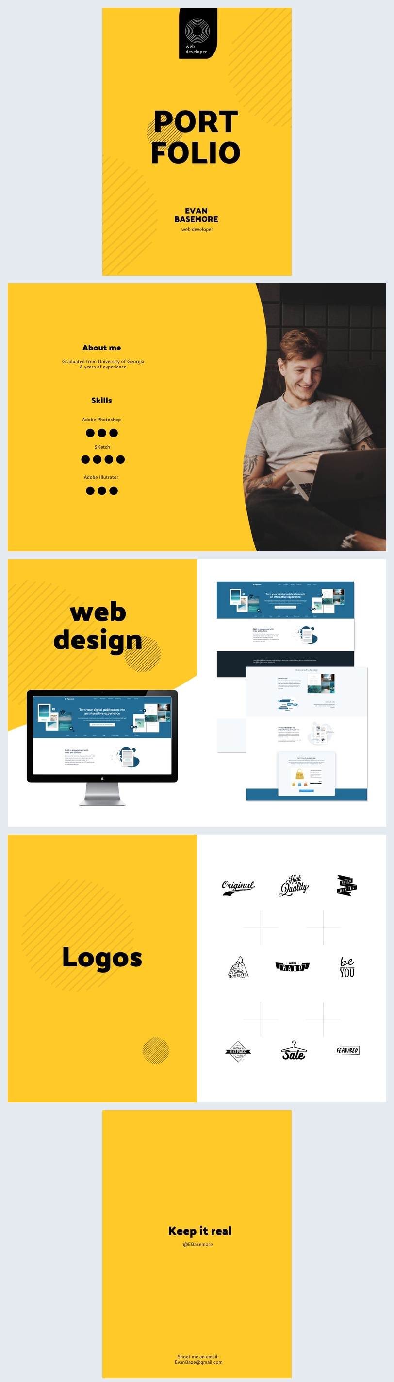 Free: Web Developer Portfolio Template - Flipsnack