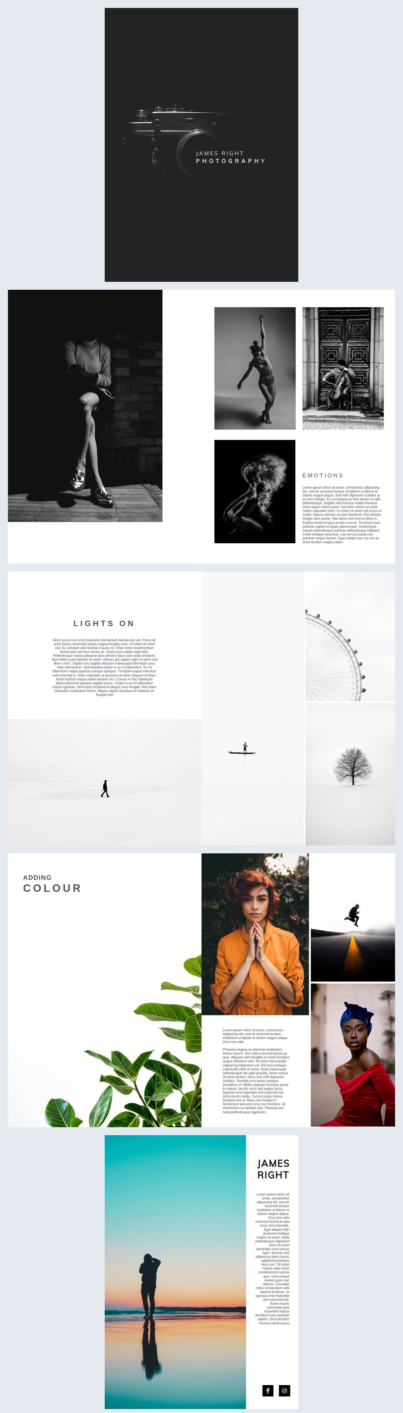 Professionelle Fotografie Portfolio Vorlage Flipsnack