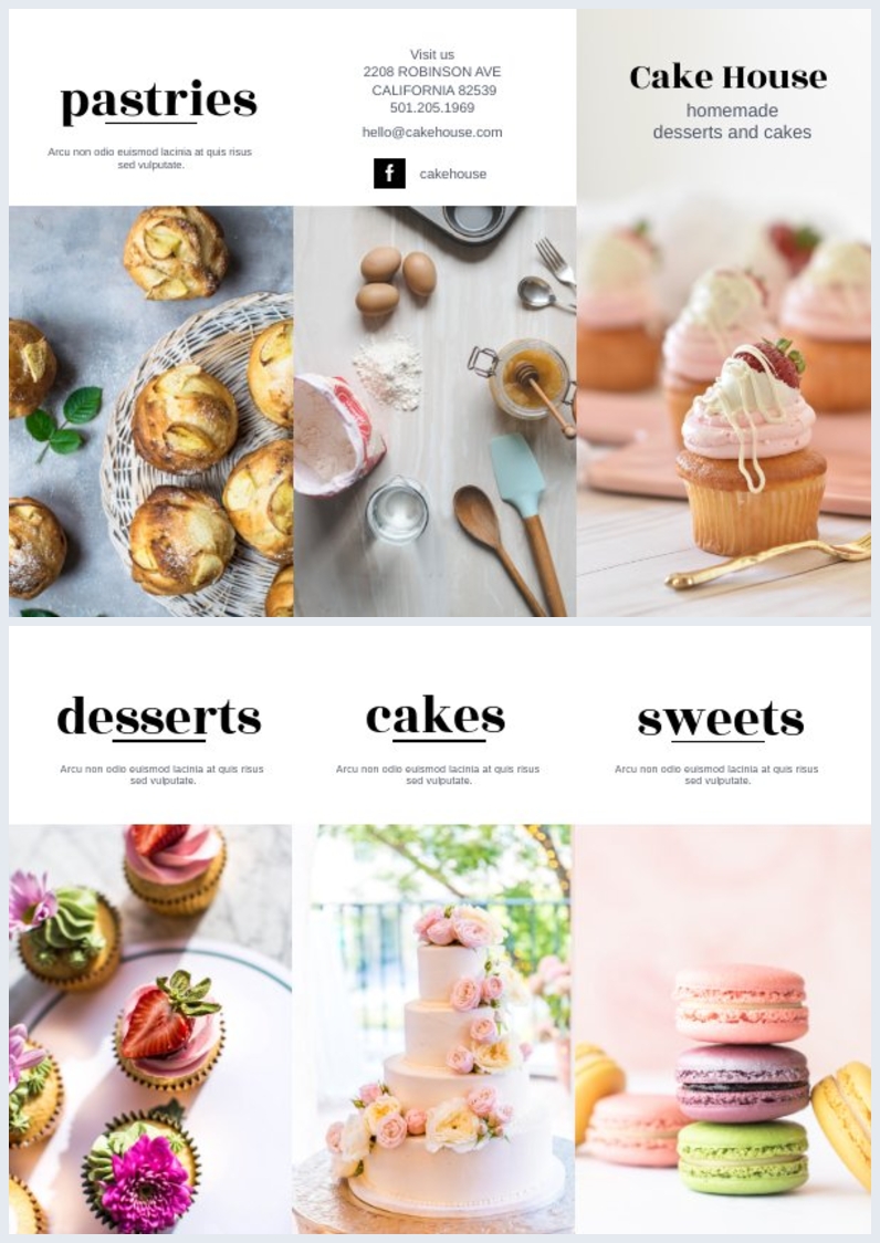 Plantilla Para La Elaboracion De Tripticos De Postres Flipsnack