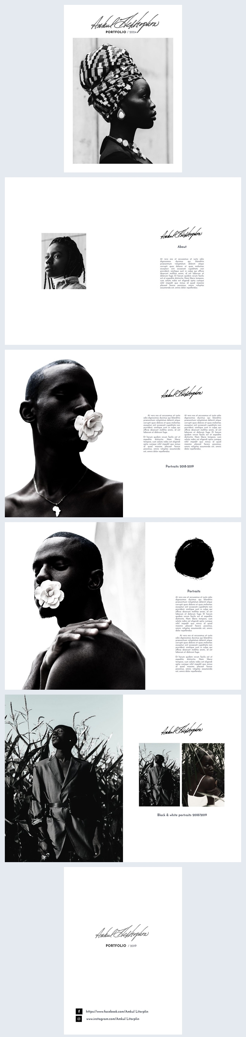 Elegante Fotografie Portfolio Vorlage Flipsnack