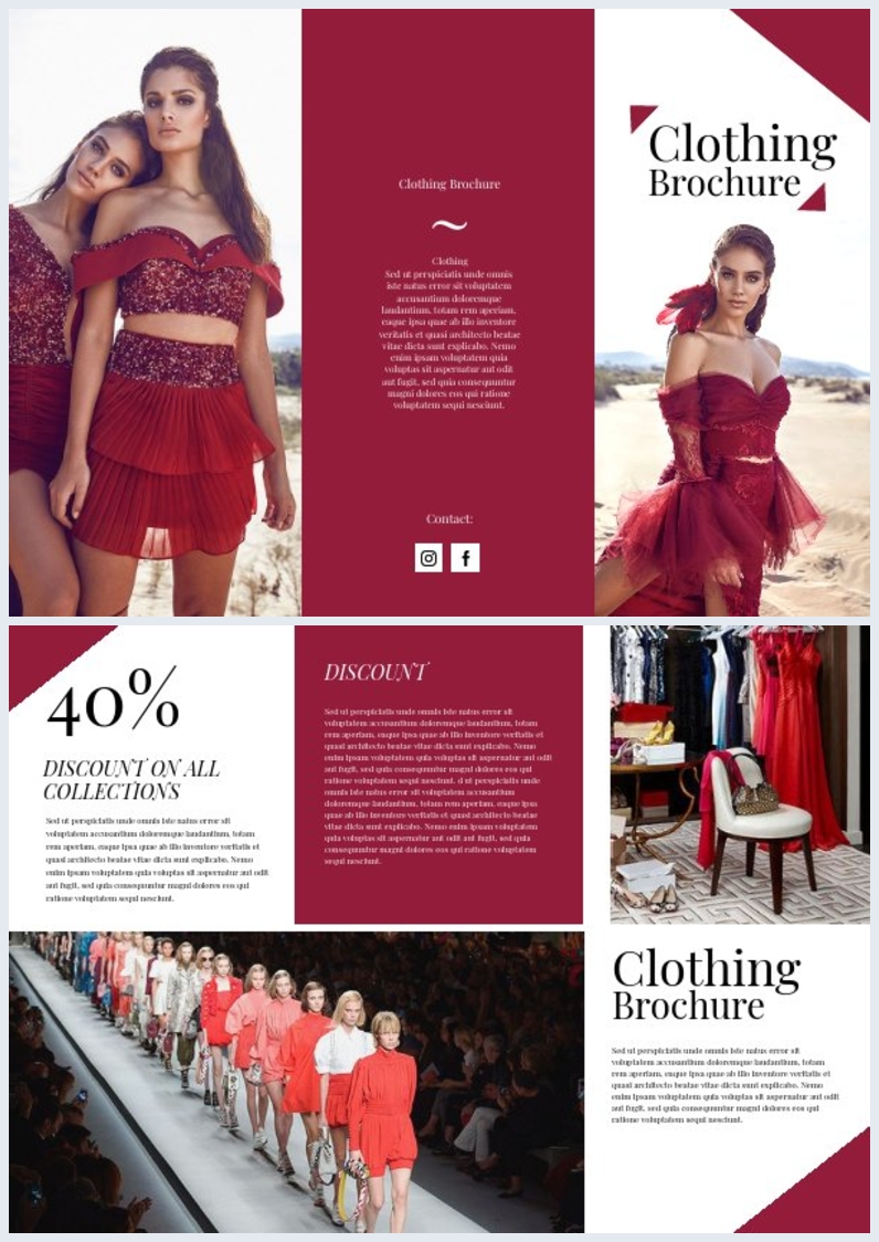 Clothing Trifold Brochure Template Flipsnack