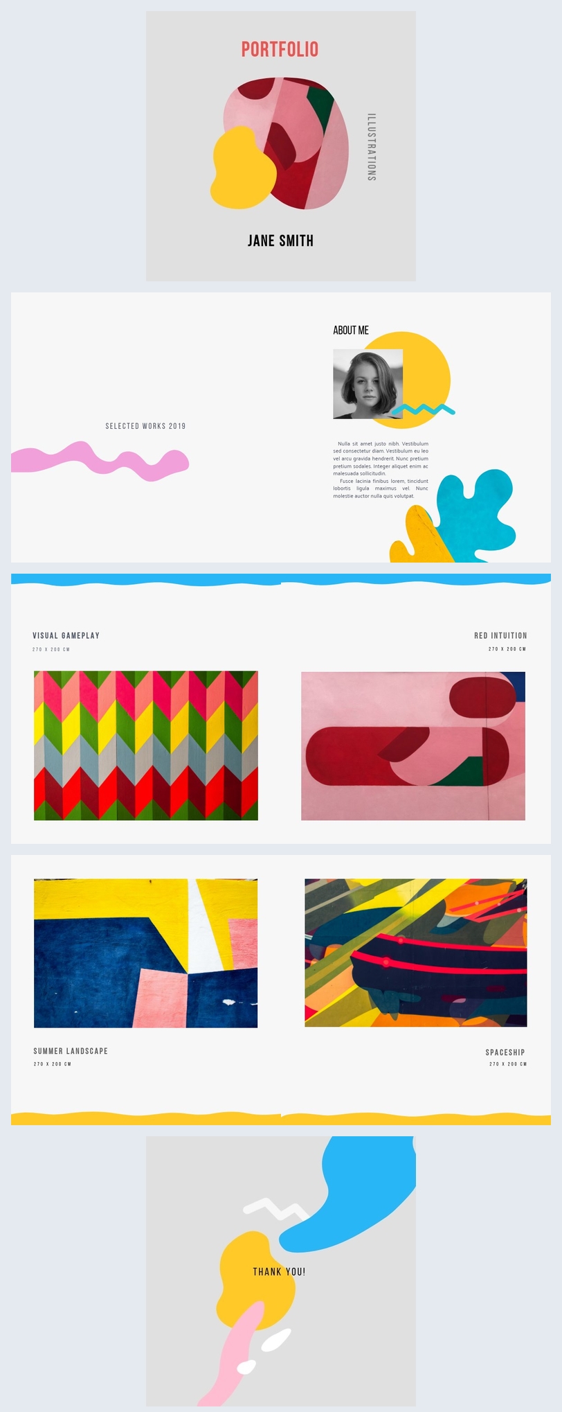Modello Gratuito Per Portfolio Artistico Flipsnack
