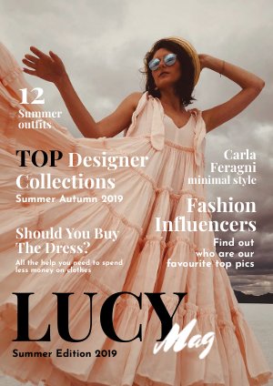 Fashion Magazine Layout Stock Template